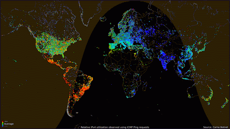 Worldwide Internet Usage Infographics